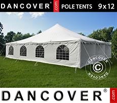 Gazebo Per Feste Pole tent 9x12m PVC, Bianco